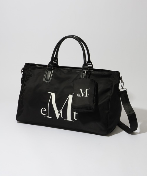 MUCENT(ムセント)の「【MUCENT/ムセント】KAEL SIGNATURE LOGO GYM BOSTON DUFFLE BAG UNISEX/カエルシグネチャーロゴ ジムボストンダッフルバッグ(ボストンバッグ・レディース・ブラック・FREE)」の1枚目の写真