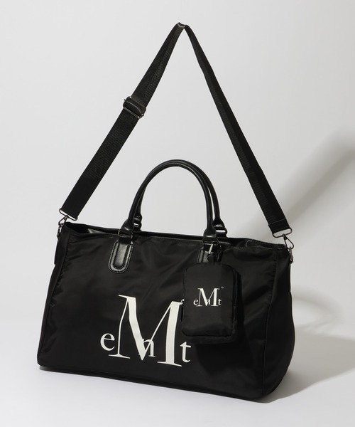 MUCENT(ムセント)の「【MUCENT/ムセント】KAEL SIGNATURE LOGO GYM BOSTON DUFFLE BAG UNISEX/カエルシグネチャーロゴ ジムボストンダッフルバッグ(ボストンバッグ・レディース・ブラック・FREE)」の3枚目の写真