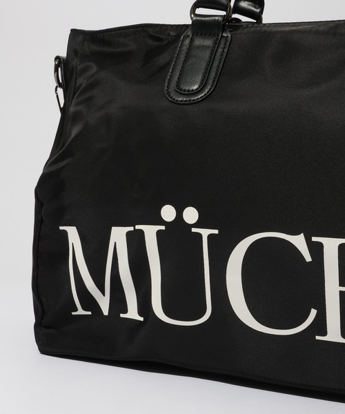 MUCENT(ムセント)の「【MUCENT/ムセント】KAEL SIGNATURE LOGO GYM BOSTON DUFFLE BAG UNISEX/カエルシグネチャーロゴ ジムボストンダッフルバッグ(ボストンバッグ・レディース・ブラック・FREE)」の6枚目の写真