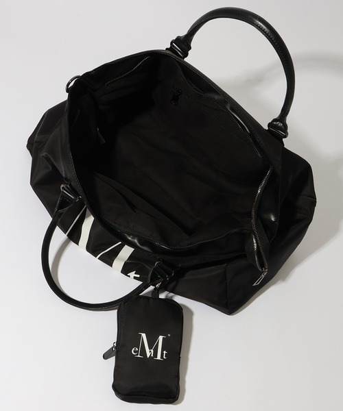 MUCENT(ムセント)の「【MUCENT/ムセント】KAEL SIGNATURE LOGO GYM BOSTON DUFFLE BAG UNISEX/カエルシグネチャーロゴ ジムボストンダッフルバッグ(ボストンバッグ・レディース・ブラック・FREE)」の7枚目の写真
