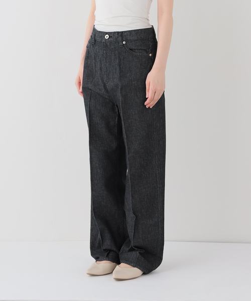 IENA（イエナ）の「クリースデニムパンツ（デニムパンツ・レディース・ブラック/ネイビー・38/36/34/40）」の18枚目の写真