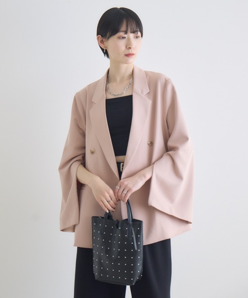 Paradise Picnic(パラダイスピクニック)の「MILLELA FIRENZE スタッズミニトートBAG(トートバッグ・レディース・ブラック/アイボリー/シルバー・FREE)」の10枚目の写真