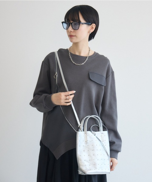 Paradise Picnic(パラダイスピクニック)の「MILLELA FIRENZE スタッズミニトートBAG(トートバッグ・レディース・ブラック/アイボリー/シルバー・FREE)」の14枚目の写真