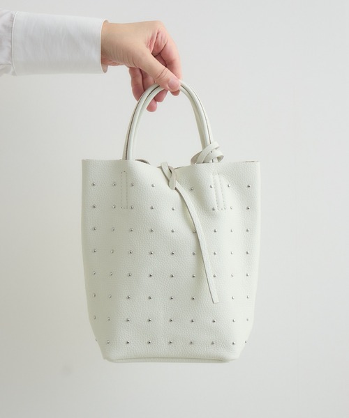 Paradise Picnic(パラダイスピクニック)の「MILLELA FIRENZE スタッズミニトートBAG(トートバッグ・レディース・ブラック/アイボリー/シルバー・FREE)」の17枚目の写真