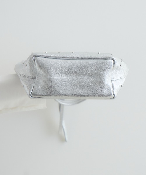 Paradise Picnic(パラダイスピクニック)の「MILLELA FIRENZE スタッズミニトートBAG(トートバッグ・レディース・ブラック/アイボリー/シルバー・FREE)」の22枚目の写真