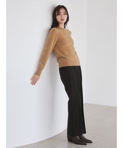 Mila Owen(ミラオーウェン)の「裾スリットスキニーフレアパンツ(その他パンツ・レディース・ブラック/ブラウン/ベージュ・00/1/0)」の7枚目の写真