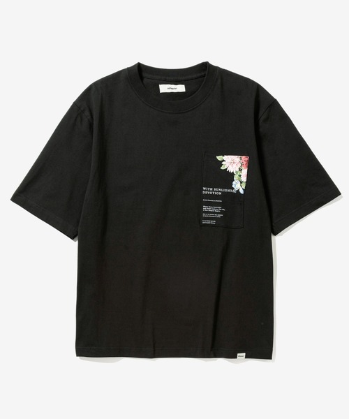 rehacer(レアセル)の「rehacer : Sunlight Relax Fit Pocket T-shirt / サンライト リラックスフィット ポケットTシャツ(Tシャツ/カットソー・レディース・ホワイト/ブラック・SMALL/MEDIUM)」の2枚目の写真