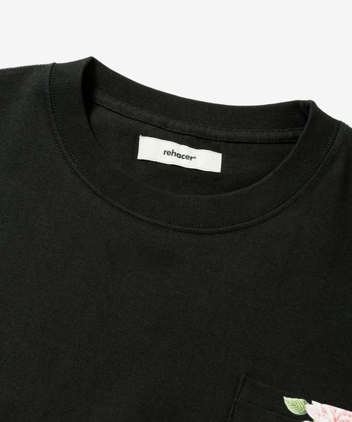 rehacer(レアセル)の「rehacer : Sunlight Relax Fit Pocket T-shirt / サンライト リラックスフィット ポケットTシャツ(Tシャツ/カットソー・レディース・ホワイト/ブラック・SMALL/MEDIUM)」の12枚目の写真