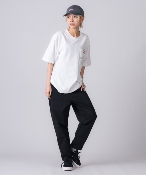 rehacer(レアセル)の「rehacer : Sunlight Relax Fit Pocket T-shirt / サンライト リラックスフィット ポケットTシャツ(Tシャツ/カットソー・レディース・ホワイト/ブラック・SMALL/MEDIUM)」の10枚目の写真