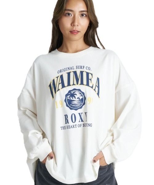 ROXY(ロキシー)の「ロキシー ROXY WAIMEA(Tシャツ/カットソー・レディース・ネイビー/オフホワイト/グレー・S/M/L)」の2枚目の写真