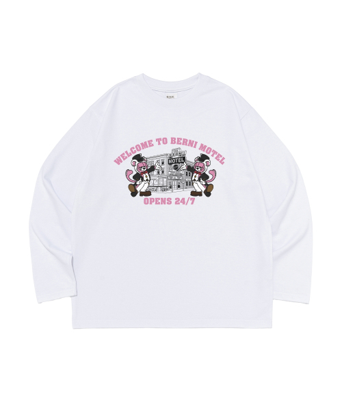 BERNI(ベルニ)の「ペットハウス グラフィック ロングスリーブ Tシャツ (ホワイト)(Tシャツ/カットソー・レディース・その他・SMALL/X-LARGE/LARGE/MEDIUM)」の1枚目の写真