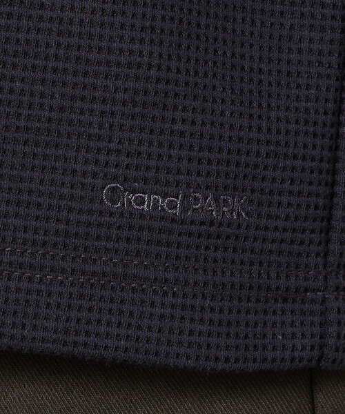 Grand PARK(グランドパーク)の「ドライワッフルヘンリーネックカットソー(Tシャツ/カットソー・メンズ・ホワイト/ライトグレー/ブラック・M/L)」の14枚目の写真