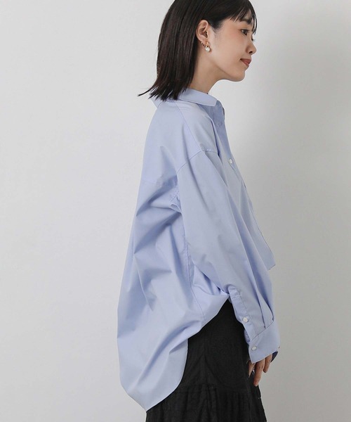 Gready Brilliant(グレディブリリアン)の「刺繍BASICシャツ(シャツ/ブラウス・レディース・サックスブルー/オフホワイト/ストライプ・38)」の17枚目の写真