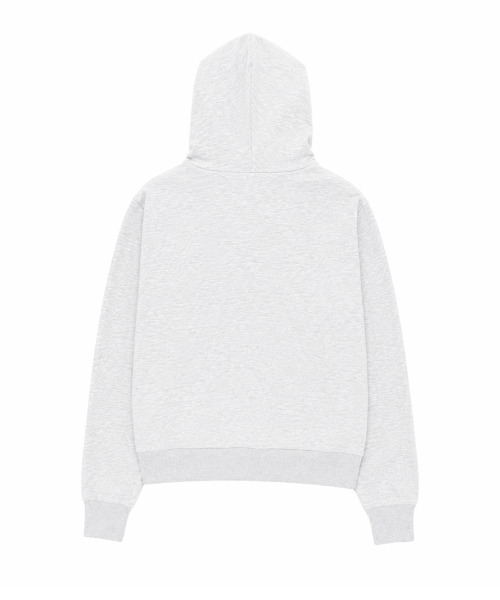 SEW-B（ソービー）の「ハイネック WALK（セミオーバー）ジップアップパーカー [ホワイトメランジ]（パーカー・レディース・その他・FREE）」の2枚目の写真