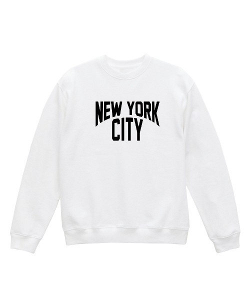 Ol' Basics(オールベーシックス)の「Ol' Basics(オール・ベーシックス) トレーナー スウェット NEW YORK CITY ロゴ プリント 裏毛 トップス メンズ ユニセックス(スウェット・メンズ・ホワイト/ブラック/ミックスグレー/スミクロ・M/L/XL)」の2枚目の写真
