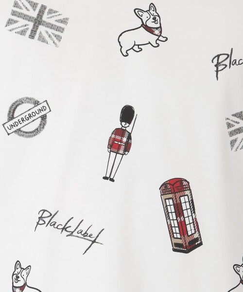 BLACK LABEL CRESTBRIDGE(ブラックレーベル・クレストブリッジ)の「【一部店舗限定】ブリティッシュモチーフカットソー(Tシャツ/カットソー・メンズ・ブラック/オフホワイト・XL/M/L)」の6枚目の写真