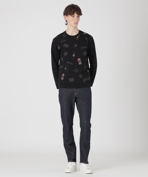 BLACK LABEL CRESTBRIDGE(ブラックレーベル・クレストブリッジ)の「【一部店舗限定】ブリティッシュモチーフカットソー(Tシャツ/カットソー・メンズ・ブラック/オフホワイト・XL/M/L)」の8枚目の写真