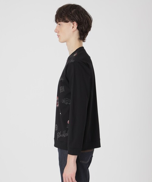 BLACK LABEL CRESTBRIDGE(ブラックレーベル・クレストブリッジ)の「【一部店舗限定】ブリティッシュモチーフカットソー(Tシャツ/カットソー・メンズ・ブラック/オフホワイト・XL/M/L)」の9枚目の写真