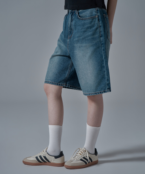 WAARFORWOMAN(ワール・フォー・ウーマン)の「W1136 デニムショートパンツ_インディゴ(その他パンツ・レディース・その他・SMALL/MEDIUM/LARGE)」の6枚目の写真