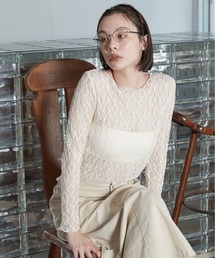 【2026秋冬新作】Lace Sheer Top|レースシアートップス