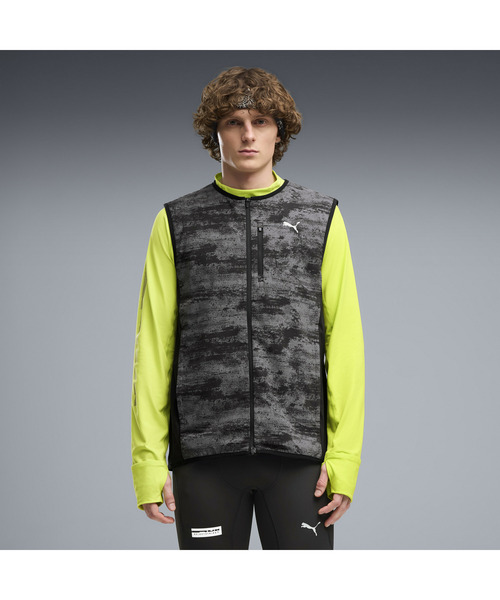 PUMA(プーマ)の「PUMA プーマ メンズ ランニング ブライトストライド プリマロフト ベスト(ダウンジャケット/コート・メンズ・ブラック/ブルー・X-LARGE/SMALL/MEDIUM/LARGE)」の1枚目の写真