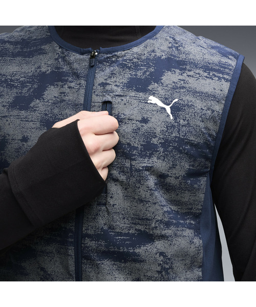 PUMA(プーマ)の「PUMA プーマ メンズ ランニング ブライトストライド プリマロフト ベスト(ダウンジャケット/コート・メンズ・ブラック/ブルー・X-LARGE/SMALL/MEDIUM/LARGE)」の8枚目の写真
