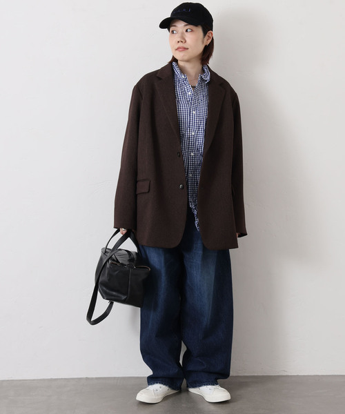 JOURNAL STANDARD LUXE(ジャーナルスタンダード ラックス)の「ライクヘリン ジャケット(テーラードジャケット・レディース・ブラウン・FREE)」の10枚目の写真