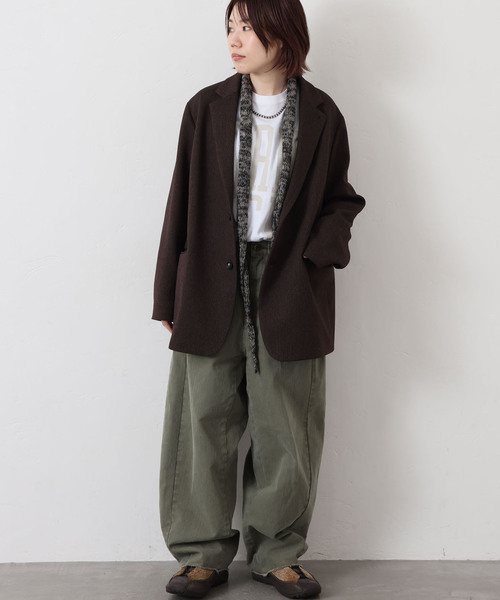 JOURNAL STANDARD LUXE(ジャーナルスタンダード ラックス)の「ライクヘリン ジャケット(テーラードジャケット・レディース・ブラウン・FREE)」の15枚目の写真