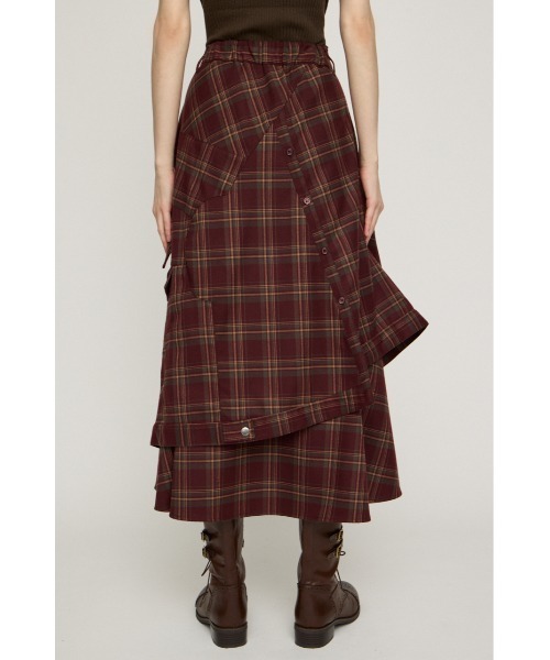 SLY（スライ）の「PLAID FLARE DESIGN SK プレイドフレアデザインスカート 秋服（スカート・レディース・ブラック系その他2/レッド系その他・2/1）」の10枚目の写真