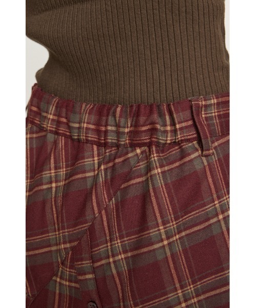 SLY（スライ）の「PLAID FLARE DESIGN SK プレイドフレアデザインスカート 秋服（スカート・レディース・ブラック系その他2/レッド系その他・2/1）」の11枚目の写真