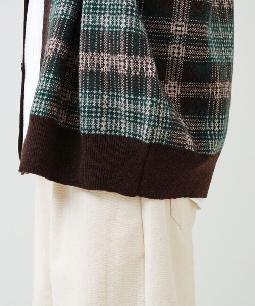 GLOSTER（グロスター）の「Collared wool JK 衿付きニットカーディガン（ニット/セーター・メンズ・レッド/ブラック/ブラウン系その他・L/M/S）」の12枚目の写真
