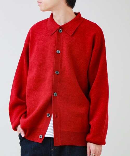GLOSTER（グロスター）の「Collared wool JK 衿付きニットカーディガン（ニット/セーター・メンズ・レッド/ブラック/ブラウン系その他・L/M/S）」の16枚目の写真
