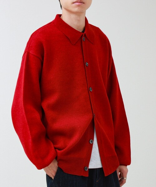 GLOSTER（グロスター）の「Collared wool JK 衿付きニットカーディガン（ニット/セーター・メンズ・レッド/ブラック/ブラウン系その他・L/M/S）」の19枚目の写真