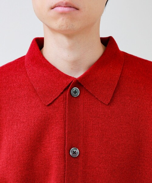 GLOSTER（グロスター）の「Collared wool JK 衿付きニットカーディガン（ニット/セーター・メンズ・レッド/ブラック/ブラウン系その他・L/M/S）」の21枚目の写真