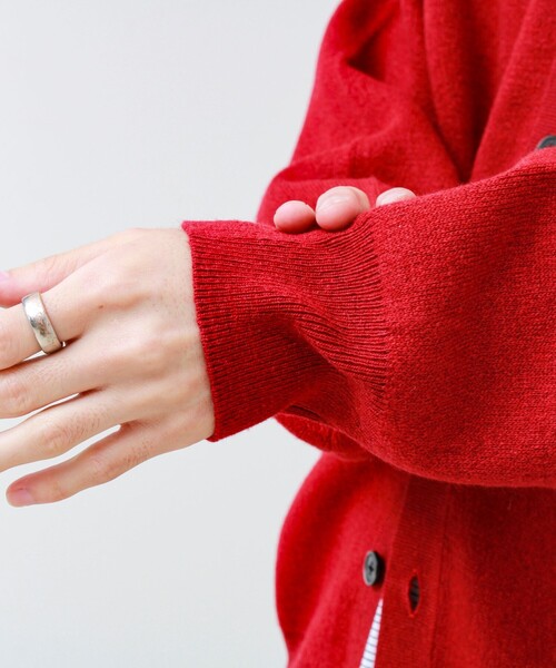 GLOSTER（グロスター）の「Collared wool JK 衿付きニットカーディガン（ニット/セーター・メンズ・レッド/ブラック/ブラウン系その他・L/M/S）」の22枚目の写真