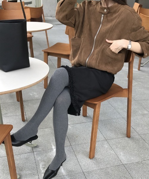 Aelina(エリナ)の「スエードスタンドカラーカジュアルジャケット(その他アウター・レディース・ブラウン/ボルドー/モカ・FREE)」の15枚目の写真