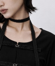 tanakadaisuke（タナカダイスケ）の「【tanakadaisuke/タナカダイスケ】《STUDIOUS別注》choker ribbon cardigan/チョーカーリボンカーディガン（カーディガン/ボレロ）」