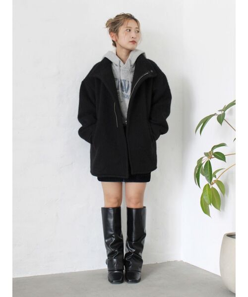 Ungrid(アングリッド)の「フロッキーデニムミニスカート(スカート・レディース・インディゴブルー/ブラウン・SMALL/MEDIUM)」の10枚目の写真