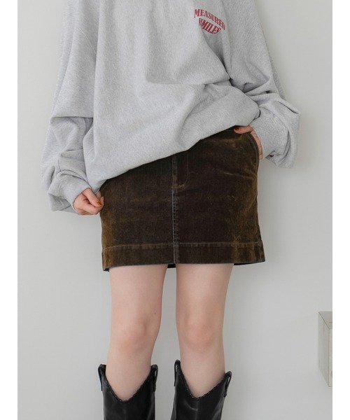 Ungrid(アングリッド)の「フロッキーデニムミニスカート(スカート・レディース・インディゴブルー/ブラウン・SMALL/MEDIUM)」の18枚目の写真