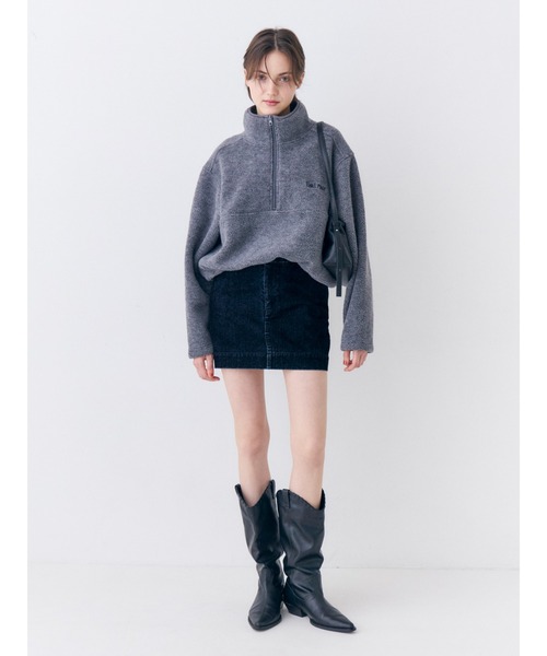 Ungrid(アングリッド)の「フロッキーデニムミニスカート(スカート・レディース・インディゴブルー/ブラウン・SMALL/MEDIUM)」の13枚目の写真