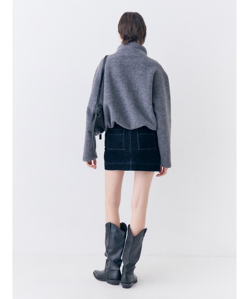 Ungrid(アングリッド)の「フロッキーデニムミニスカート(スカート・レディース・インディゴブルー/ブラウン・SMALL/MEDIUM)」の14枚目の写真