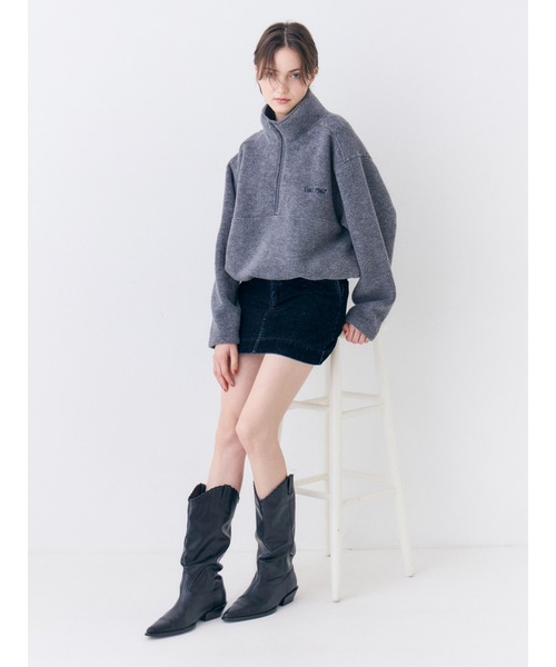 Ungrid(アングリッド)の「フロッキーデニムミニスカート(スカート・レディース・インディゴブルー/ブラウン・SMALL/MEDIUM)」の15枚目の写真
