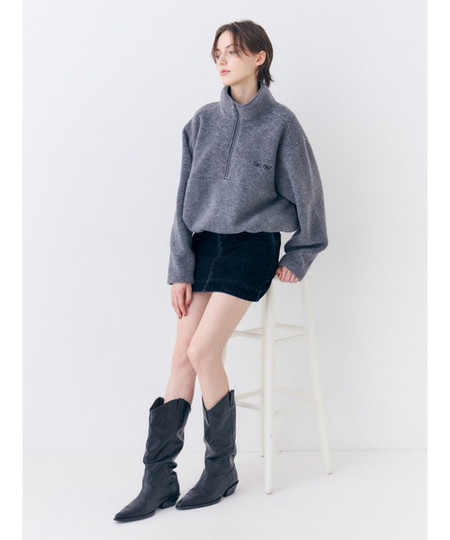 Ungrid(アングリッド)の「フロッキーデニムミニスカート(スカート・レディース・インディゴブルー/ブラウン・SMALL/MEDIUM)」の17枚目の写真
