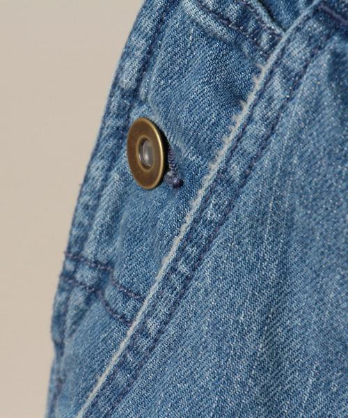 BEAUTY&YOUTH UNITED ARROWS（ビューティーアンドユースユナイテッドアローズ）の「BY コットンデニムオーバーオール ◆（サロペット/オーバーオール・レディース・ブラック/ターコイズブルー・FREE）」の3枚目の写真