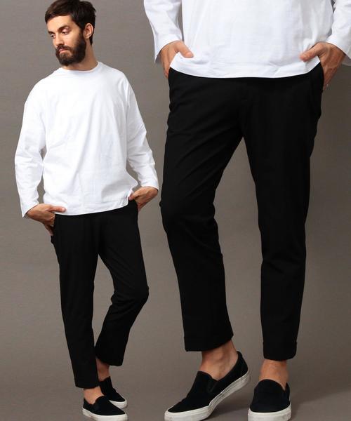 BEAUTY&YOUTH UNITED ARROWS(ビューティーアンドユースユナイテッドアローズ)の「BY TR ミニヘリンボーン アンクル パンツ◆(その他パンツ・メンズ・ブラック/グレー/ネイビー・MEDIUM/X-LARGE/SMALL/LARGE)」の1枚目の写真