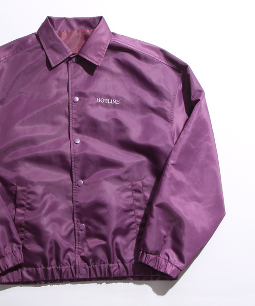 WEGO(ウィゴー)の「WEGO/コーチジャケット(ブルゾン・レディース・ブラック/ピンク/パープル/ダークグリーン・FREE)」の13枚目の写真