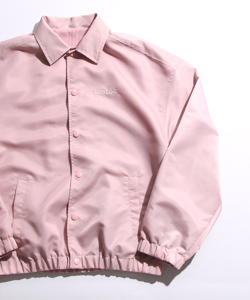 WEGO(ウィゴー)の「WEGO/コーチジャケット(ブルゾン・レディース・ブラック/ピンク/パープル/ダークグリーン・FREE)」の14枚目の写真