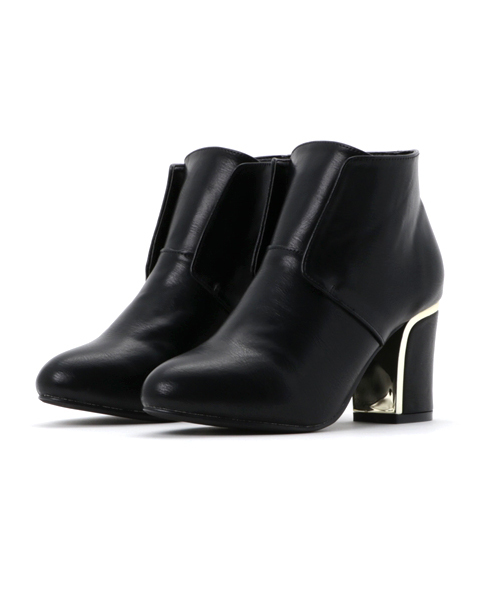 Noubel Voug Relax(ヌーベルヴォーグリラックス)の「Noubel Voug Relax(ヌーベル ヴォーグ リラックス)/ブルーチャ―風シンプルショートブーツ(ブーツ・レディース・ダークブラウン/ベージュ系その他/ブラック・L/S/LL/M)」の12枚目の写真