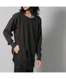 AMERICAN RAG CIE | 裾ダメージ加工 丸胴 ロングサーマル 長袖  カットソー WEB限定(Tシャツ/カットソー)