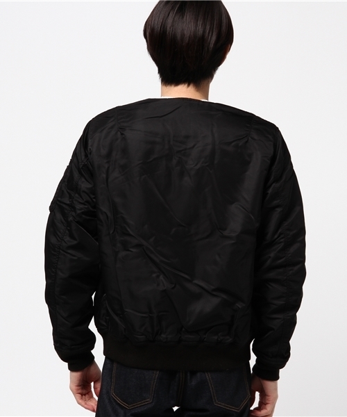 HYSTERIC GLAMOUR（ヒステリックグラマー）の「エアフォース リバーシブルノーカラーJK（ミリタリージャケット・メンズ・カーキ/グリーン系カモフラージュ/ブラック・SMALL/MEDIUM/LARGE）」の22枚目の写真